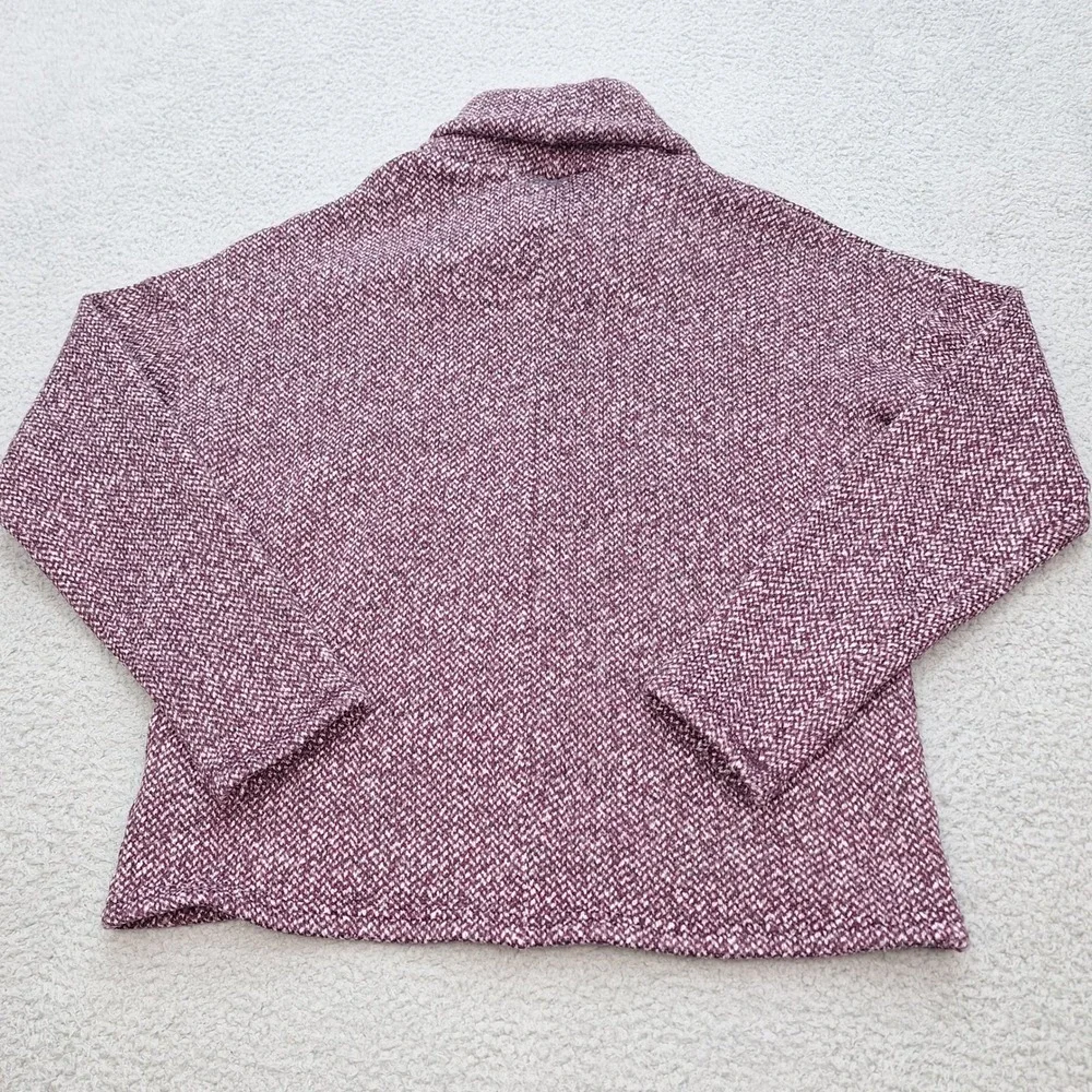 Columbia Sportswear Sweater Womens Medium Purple‎ Speckled Cowl Neck Oversized